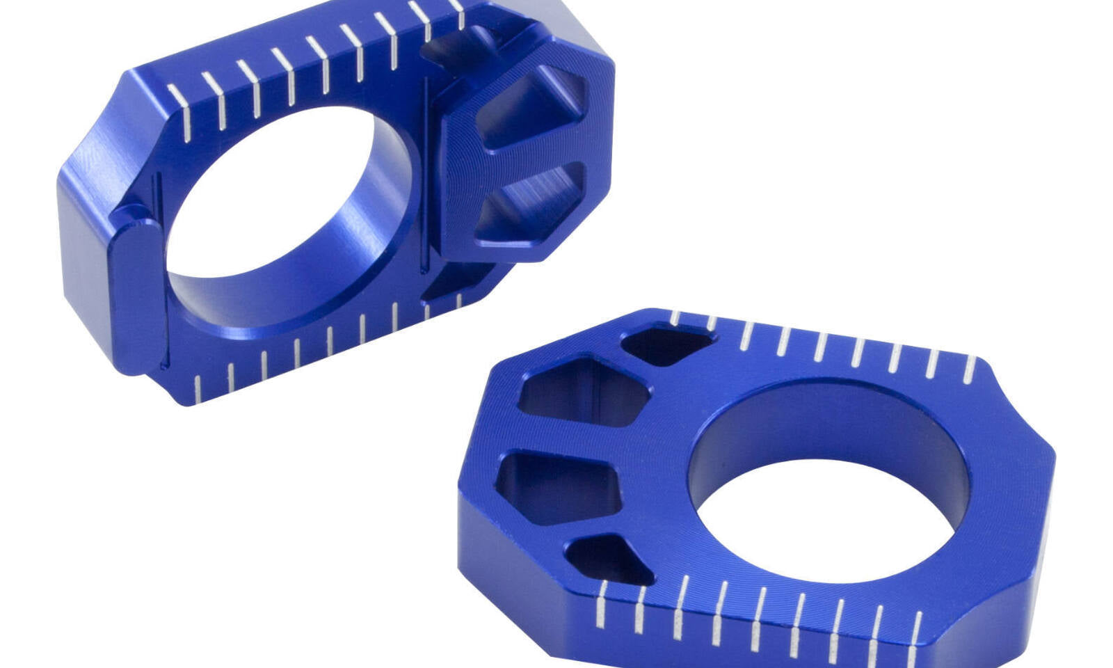 Zeta Rear Axle Block Yamaha YZ250F '12-, YZ450F '10- Blue