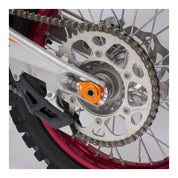 Zeta Rear Axle Block KTM SX/SXF- '12, 85SX,EXC Orange