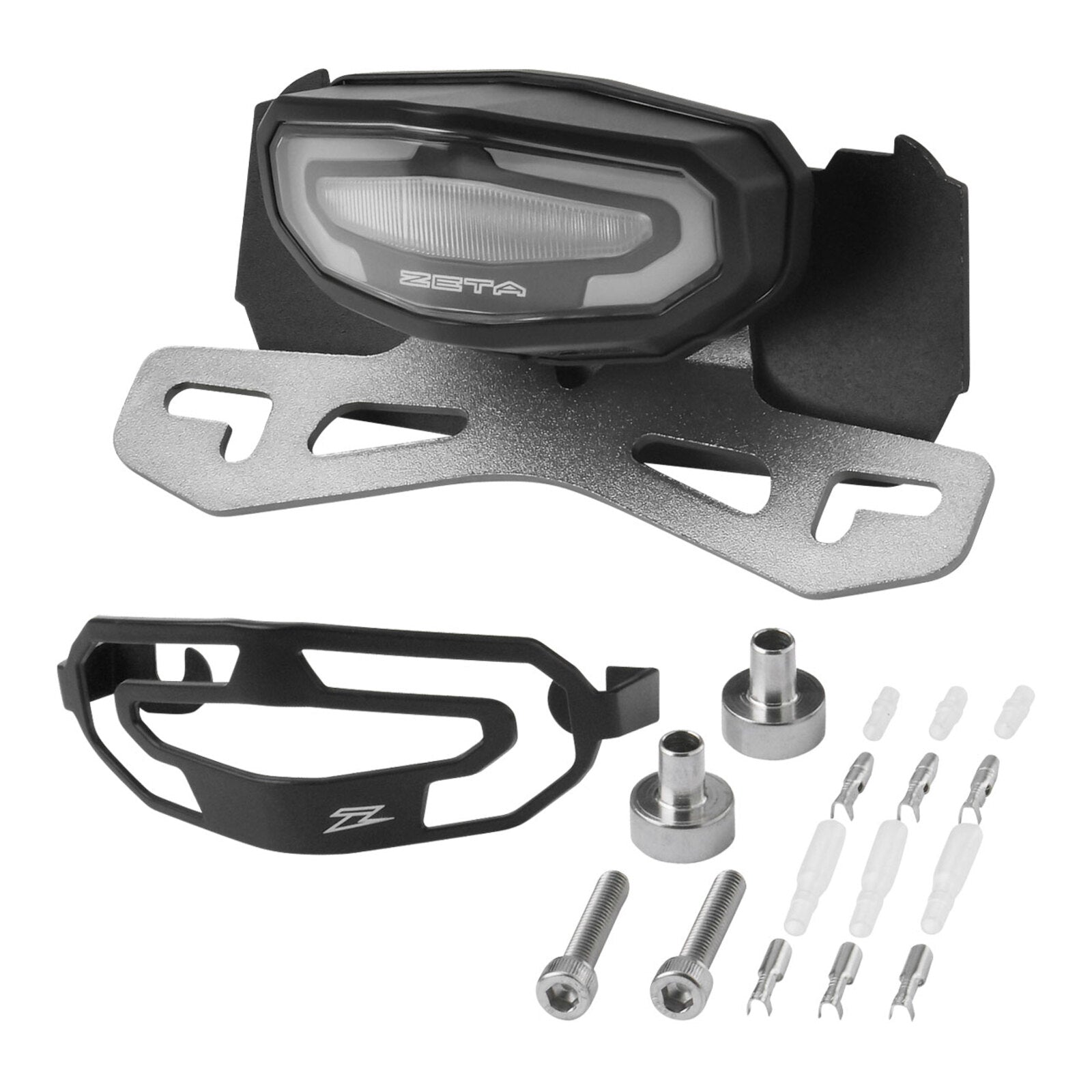 Zeta LED Line Tail Light Holder Kit - Clear Lens - Honda CRF450L ('19-), CRF450R