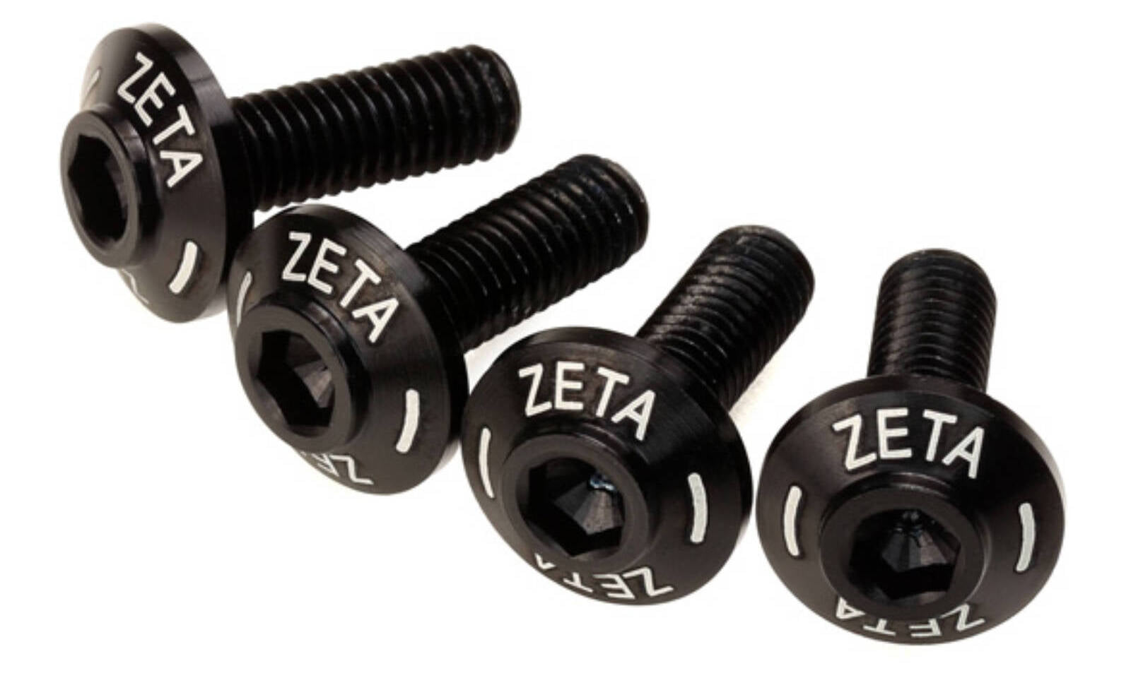 Zeta Screen Bolt Set Black (4pcs)