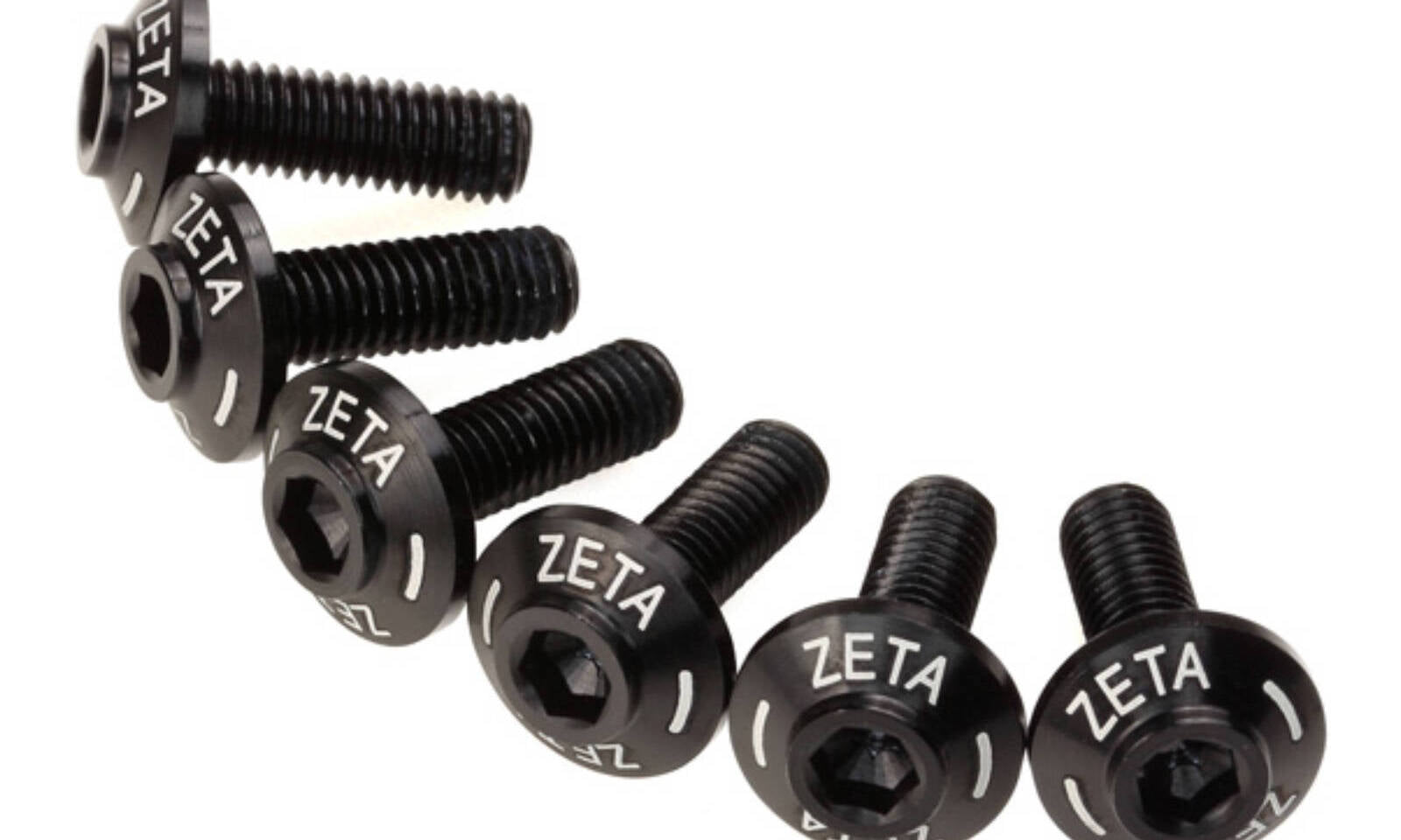 Zeta Screen Bolt Set Black (6pcs)