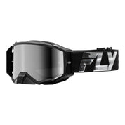 FLY Racing Zone Elite Goggle - Black / Silver with Silver Mirror / Smoke Le