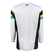 FLY Racing Kinetic Prix Jersey - White / Black / Hi-Vis