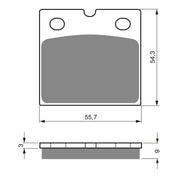 GOLDfren Brake Pads - GP6 Sintered Racing