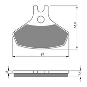 GOLDfren Brake Pads - K5 Off-Road Racing