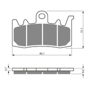 GOLDfren Brake Pads - S3 Sintered Sports