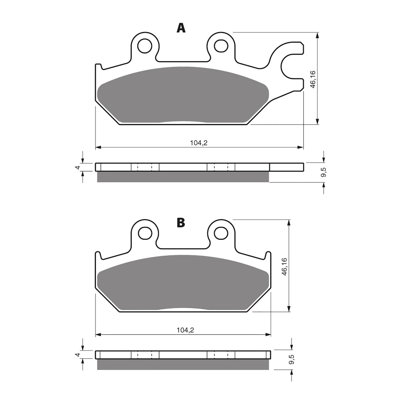GOLDfren Brake Pads - K5 Off-Road Racing