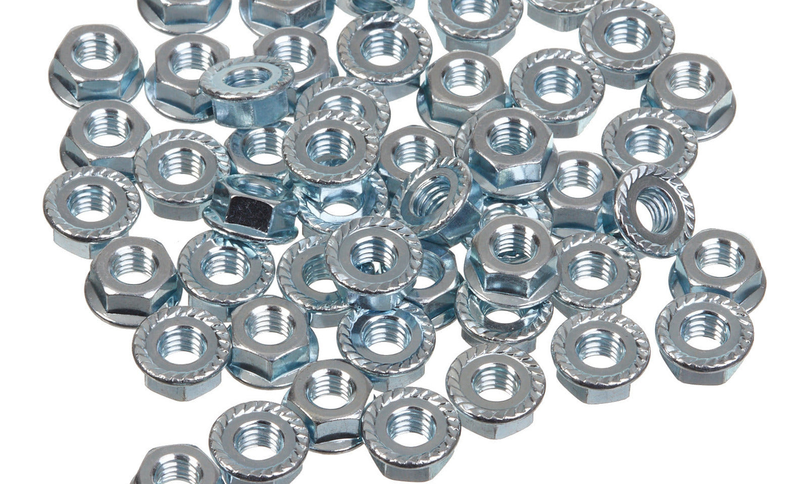 Whites Nut Flange - 6 x 1.0mm (50 Pack)