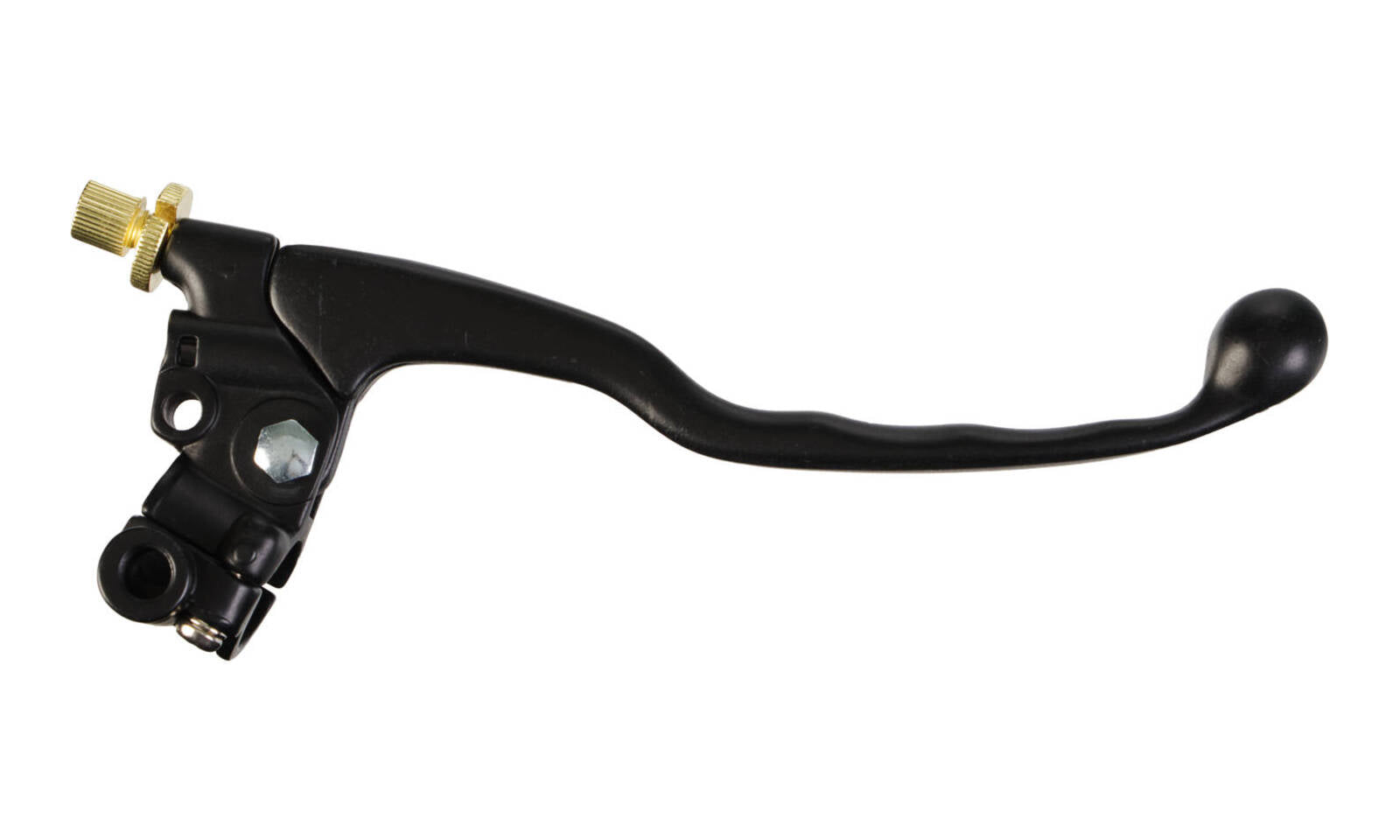 Whites Brake Lever Assembly - Black, with Mirror Mount