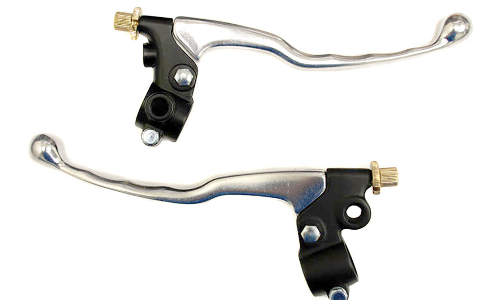 Whites Lever Assembly (Pair) with Mirror Hole - Black