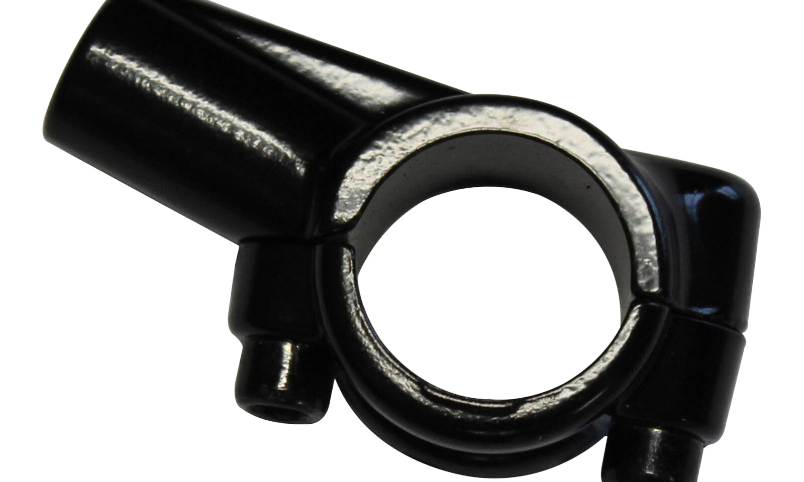 Whites Left Bracket 2-piece (Mirror Mount Only) - Black, for 10mm mirrors