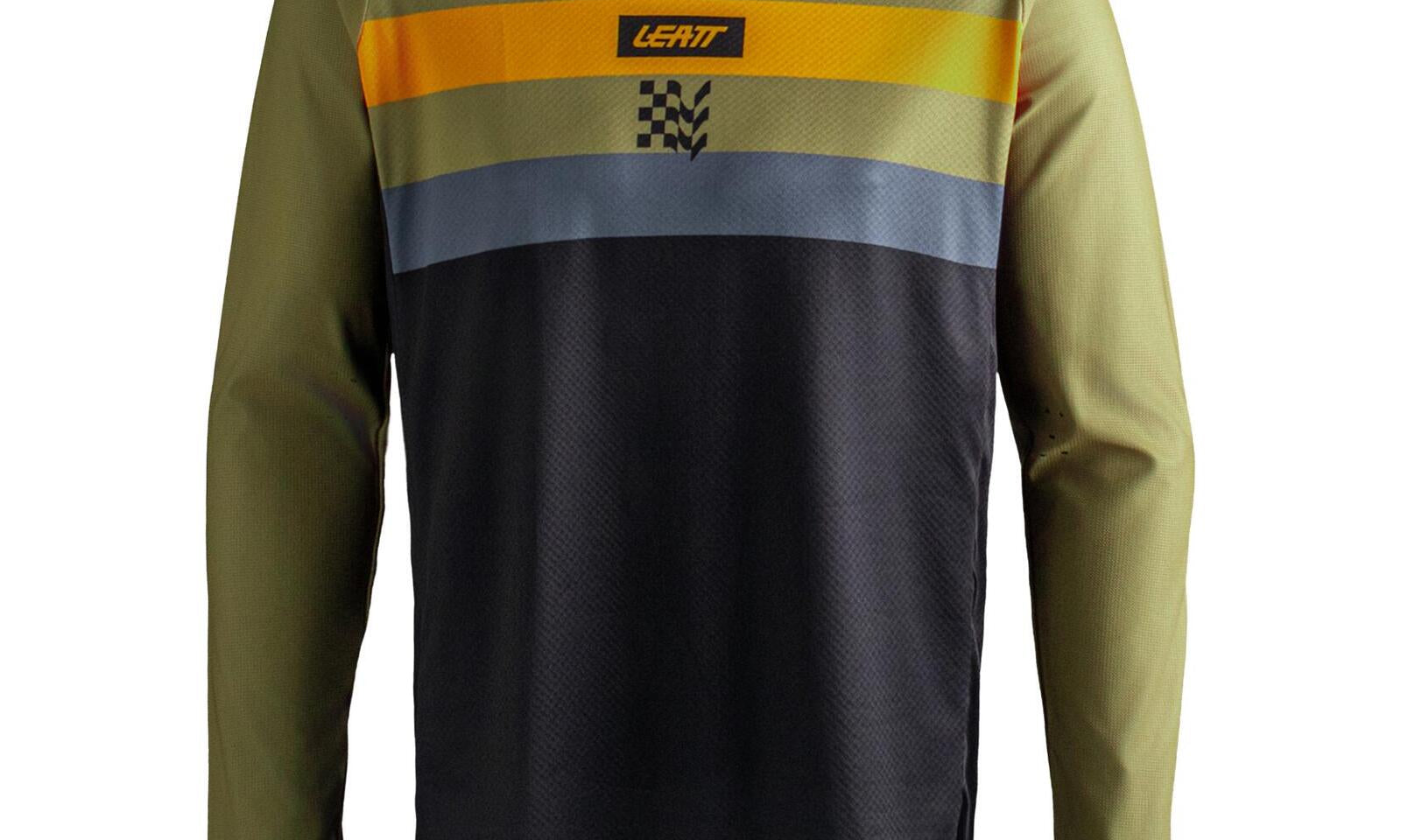 Leatt 4.5 Enduro Jersey - Striped Khaki Brown