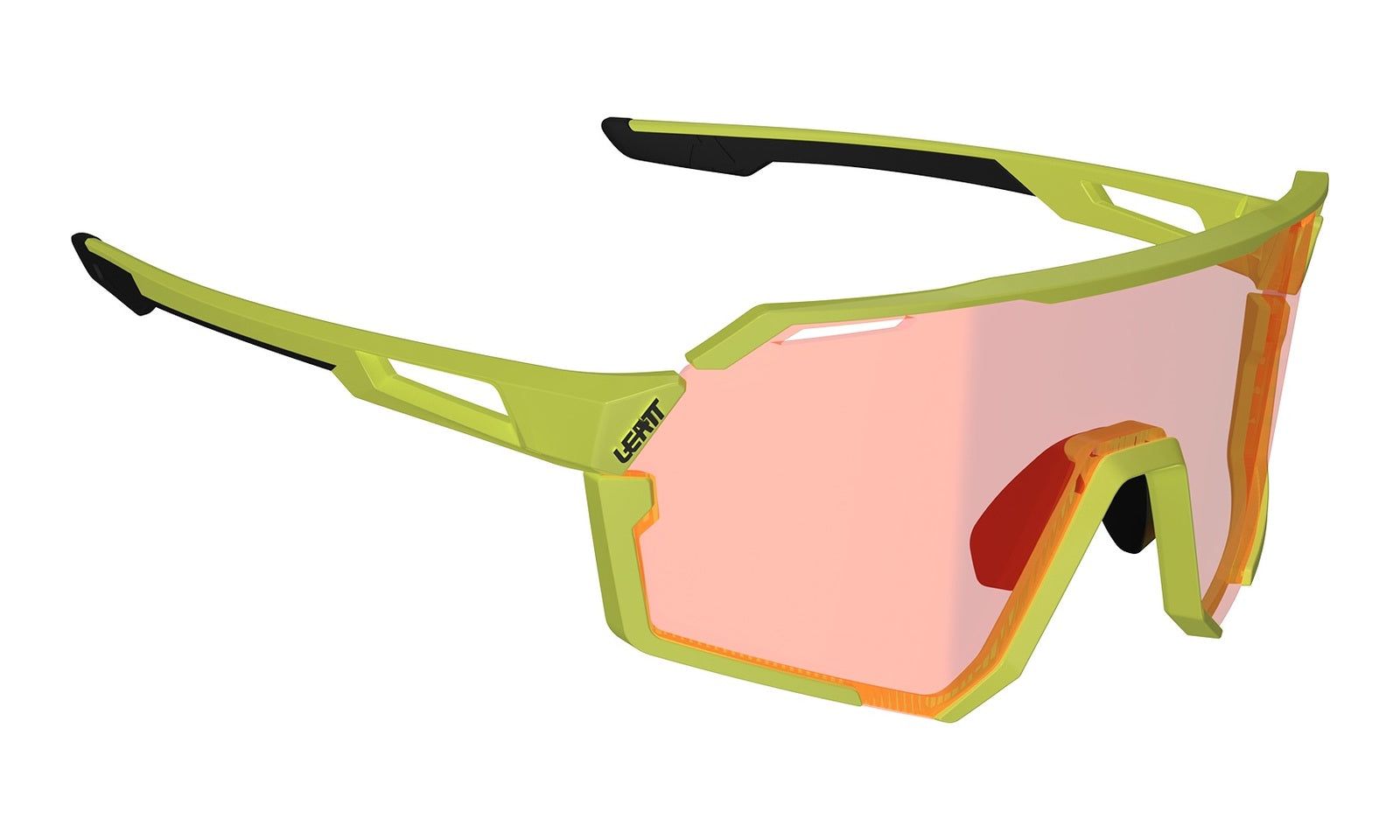 Leatt RideViz Pro Sunglasses - Neon Yellow Iriz Cryztal Red 13 VLT