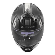 LS2 FF817 Challenger II Nitro Helmet - Black / Grey