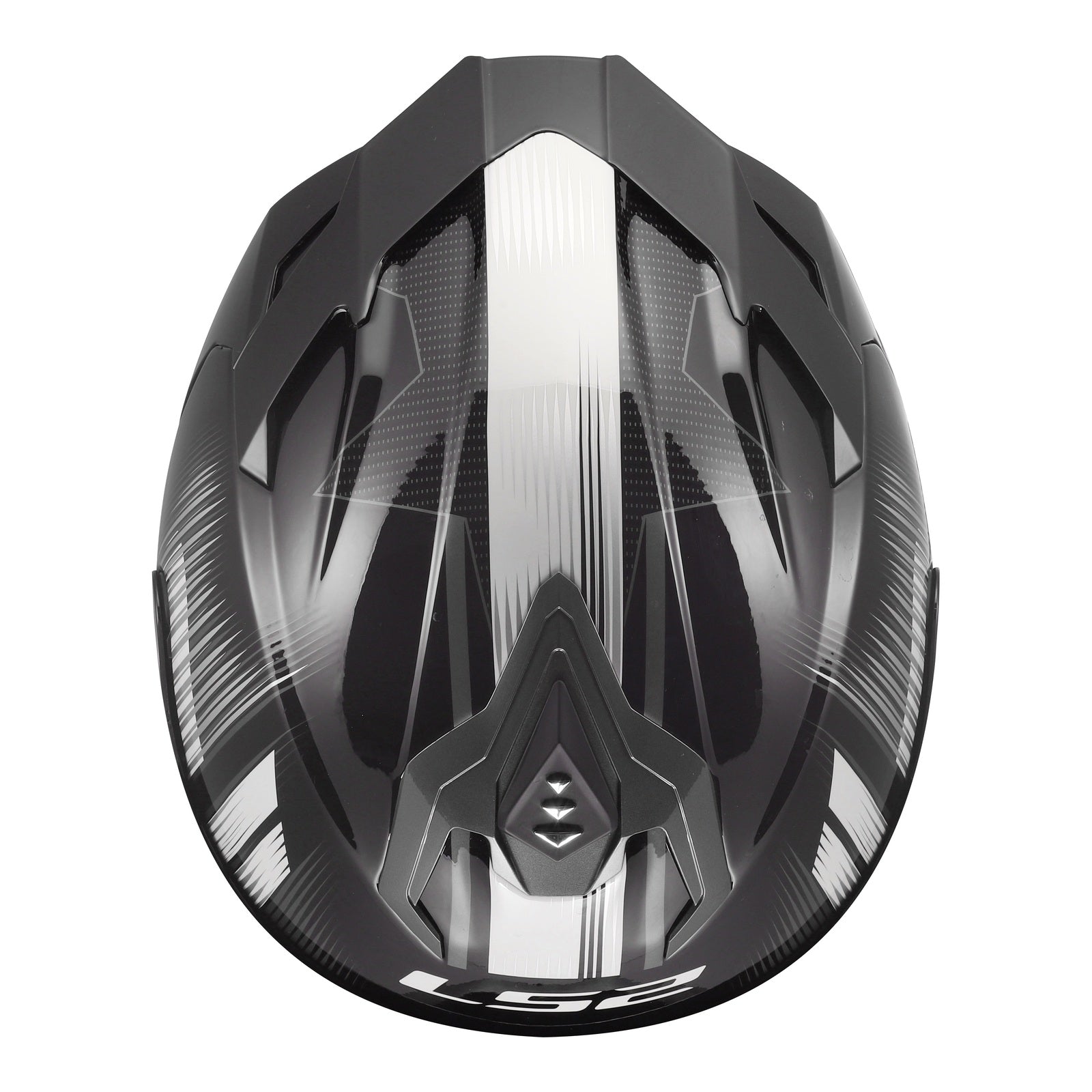 LS2 FF817 Challenger II Nitro Helmet - Black / Grey