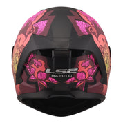 LS2 FF820 Rapid III Popppies Helmet - Black / Pink