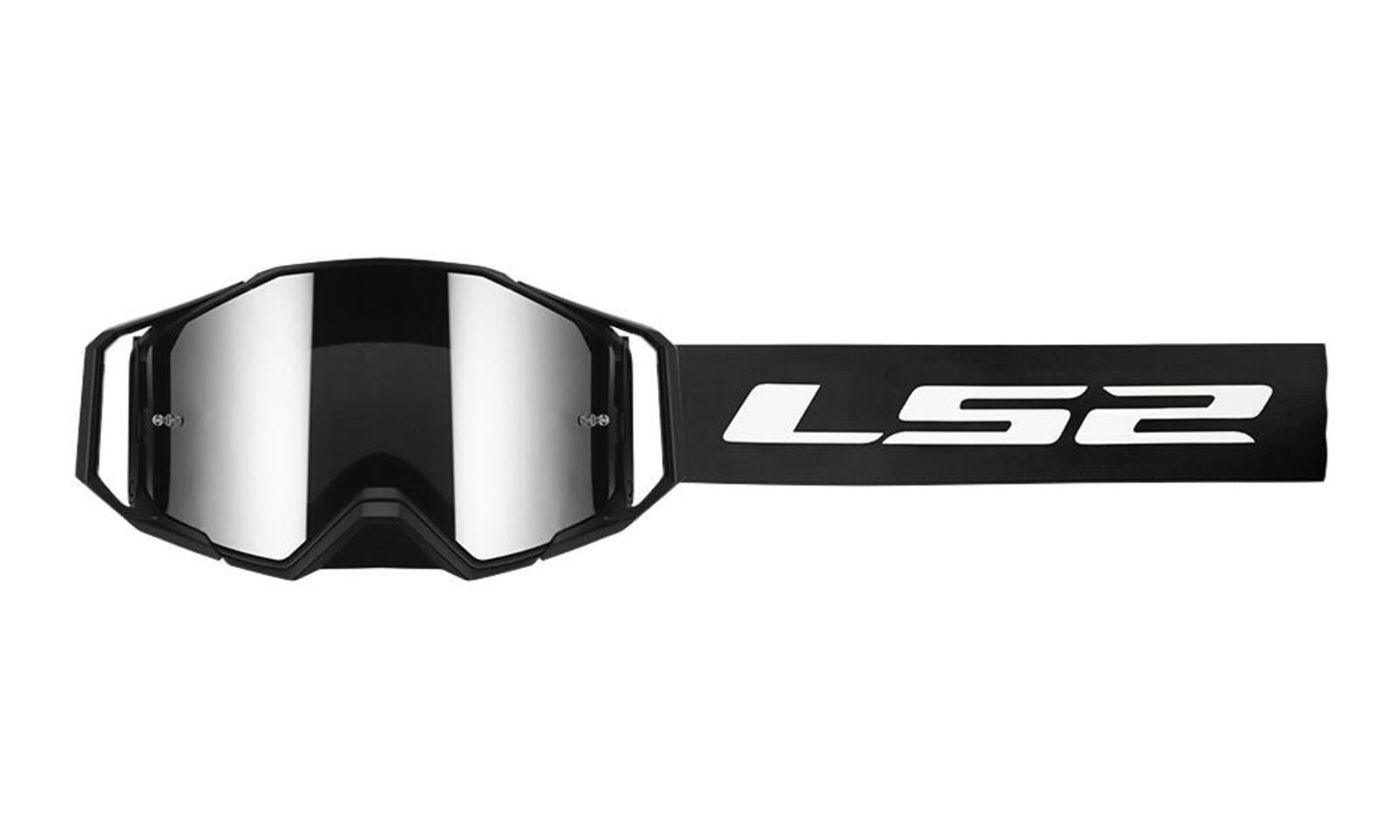 LS2 Netic Goggle - Black with Iridium Visor