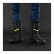 LS2 Goby Men's Waterproof Boots - Black / Hi-Vis Yellow