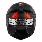 LS2 FF808 Stream II Angry Monkey Helmets - Matte Black / Red 06
