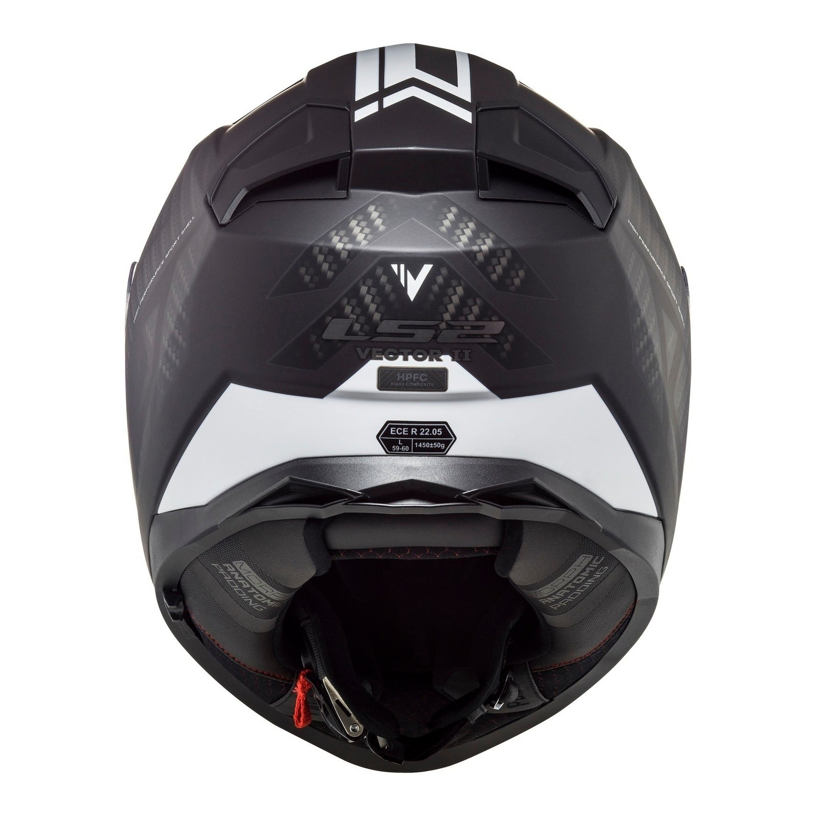 LS2 FF811 Vector II Splitter Helmets - Gloss Black / White 06