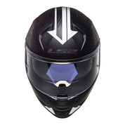 LS2 FF811 Vector II Splitter Helmets - Gloss Black / White 06