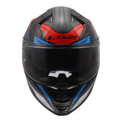 LS2 FF811 Vector II Carbon Savage Helmets - White / Blue / Red