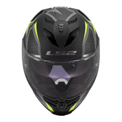 LS2 FF818 Storm III Dynamo Helmet - Black / Hi-Vis Yellow