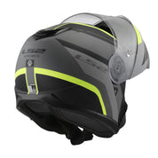 LS2 FF908 Strobe II Monza Flip Front Helmets - Matte Black / Hi-Vis Yellow 06