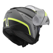 LS2 FF908 Strobe II Monza Flip Front Helmets - Matte Black / Hi-Vis Yellow 06