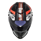 LS2 MX436 Pioneer Evo Adventurer Helmet - Black / White