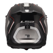 LS2 MX706 COZ Arched Helmet - Black / Silver / Titanium 06