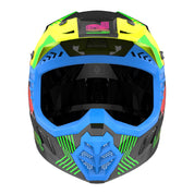 LS2 MX706J COZ Junior Helmet - Chromatic Black / Hi-Vis Pink 06