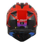 LS2 MX708 Fast II Wash Helmet - Red / Black / Blue