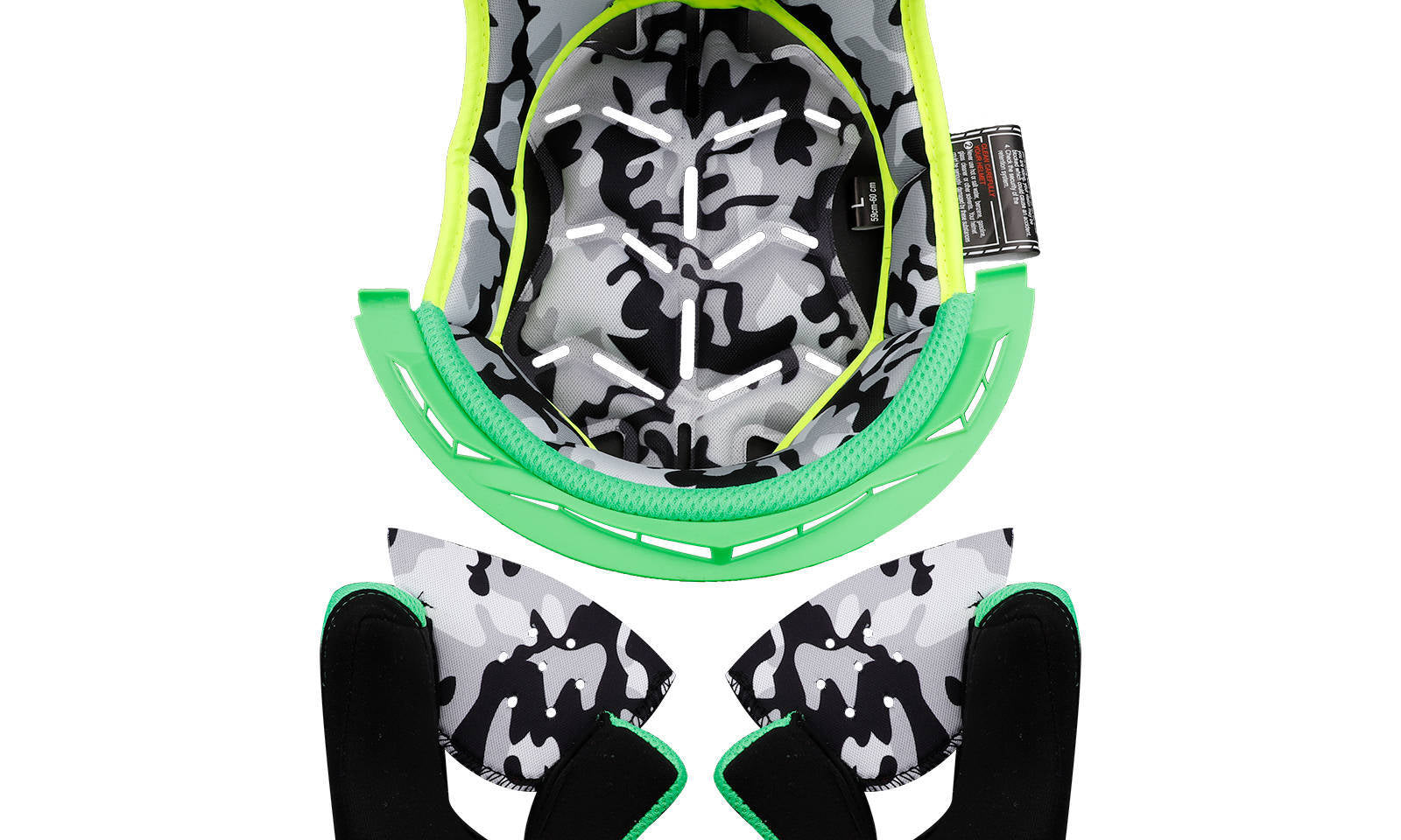 LS2 MX437 Fast Evo Liner - Green