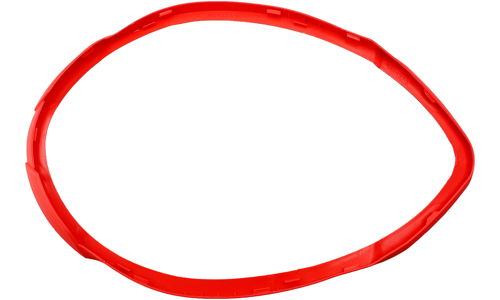 LS2 MX437 Fast Evo Bezel Down - Red (2XS-S)