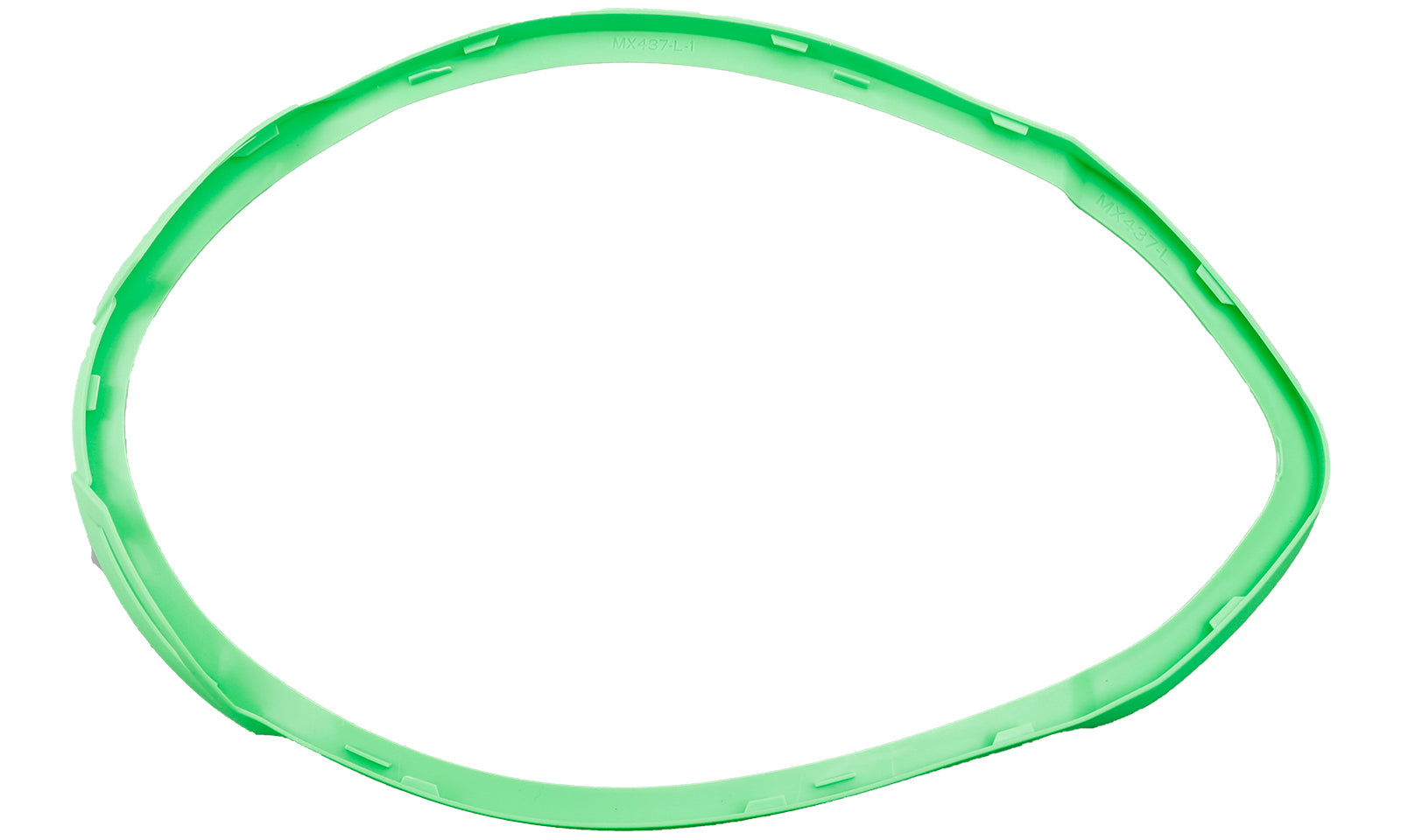 LS2 MX437 Fast Evo Bezel Down - Green (XL-3XL)