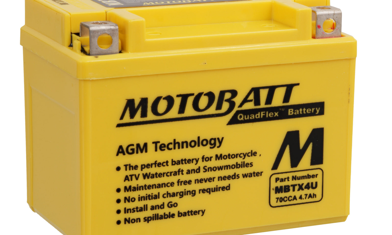 Motobatt Battery Quadflex AGM - MBTX4U