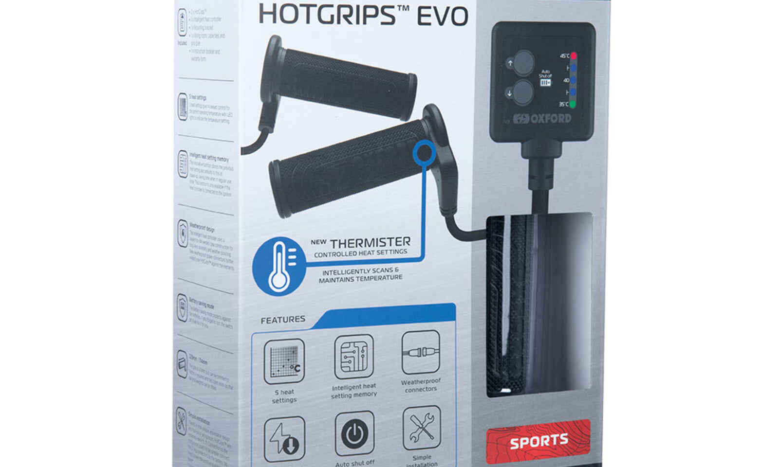 Oxford EVO HotGrips® Sports - V9 Thermister Switch