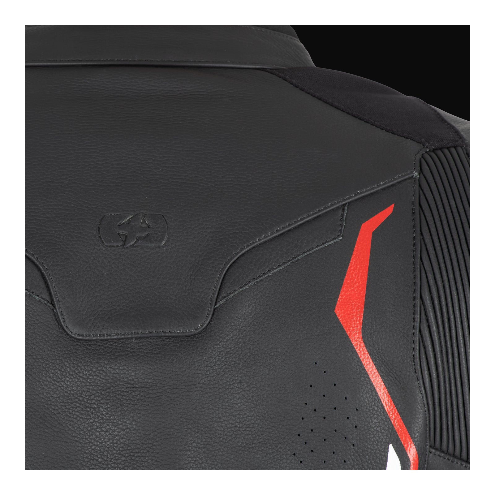 Oxford Nexus 1.0 Leather Men's Jacket - Black / Red