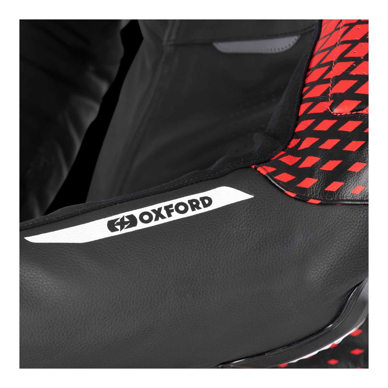 Oxford Nexus 1.0 Leather Men's Jacket - Black / Red