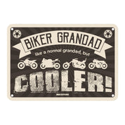 Oxford Garage Metal Sign: Biker Grandad Cooler