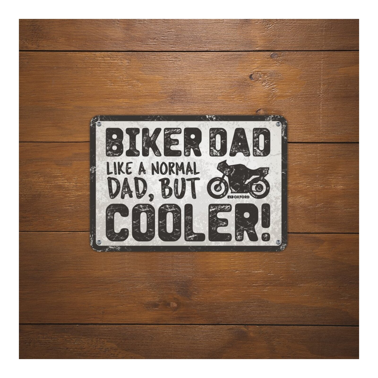 Oxford Garage Metal Sign: Biker Dad Cooler