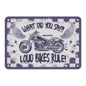 Oxford Garage Metal Sign: What Did You Say