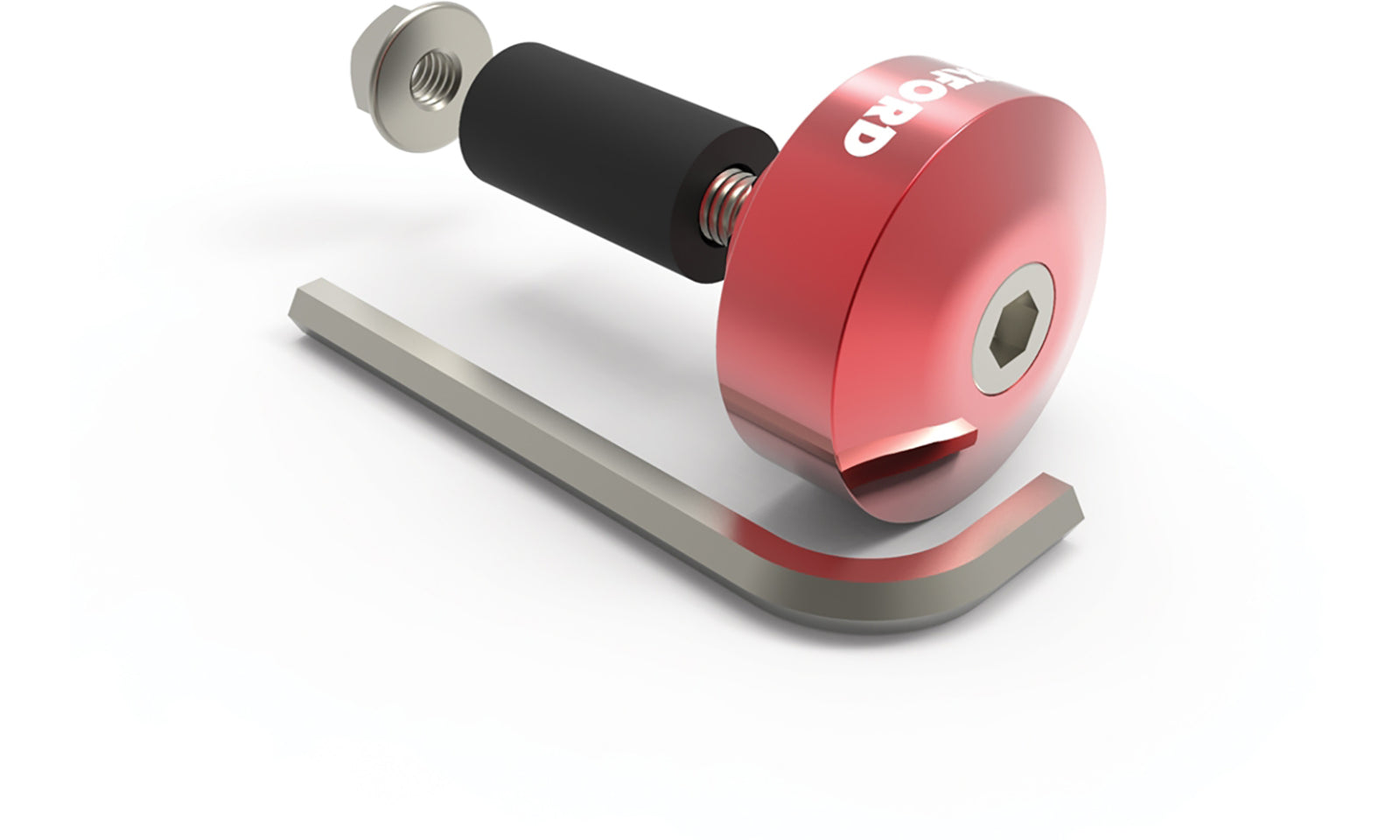 Oxford Handlebar Bar Ends - Red