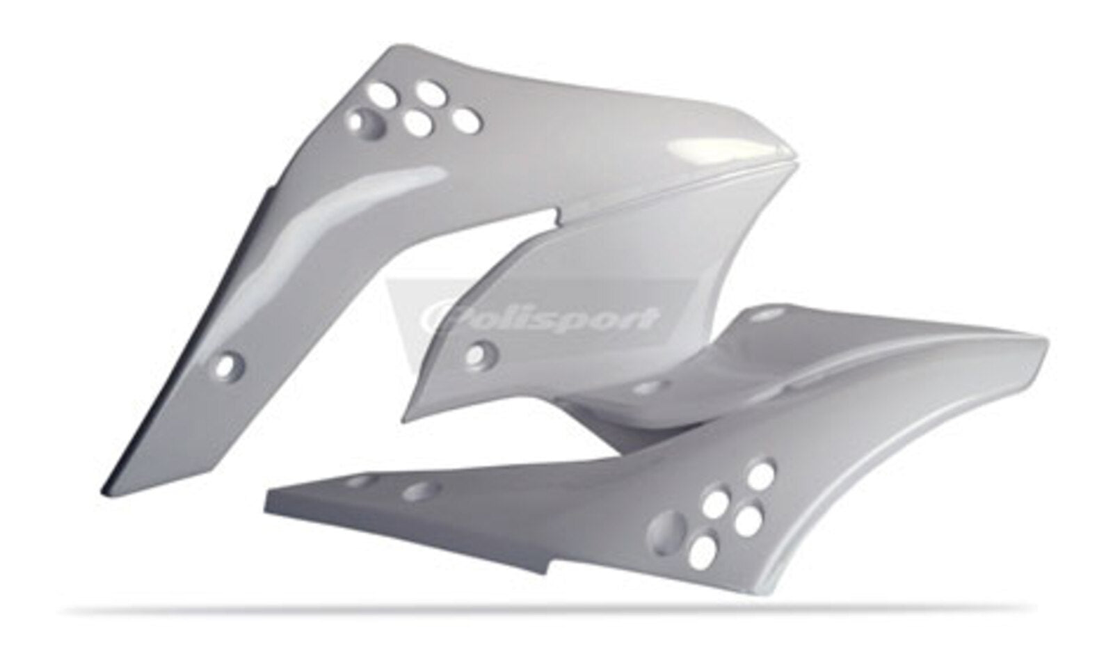 Polisport Radiator Scoops Kawasaki KX250F '06-'08 White