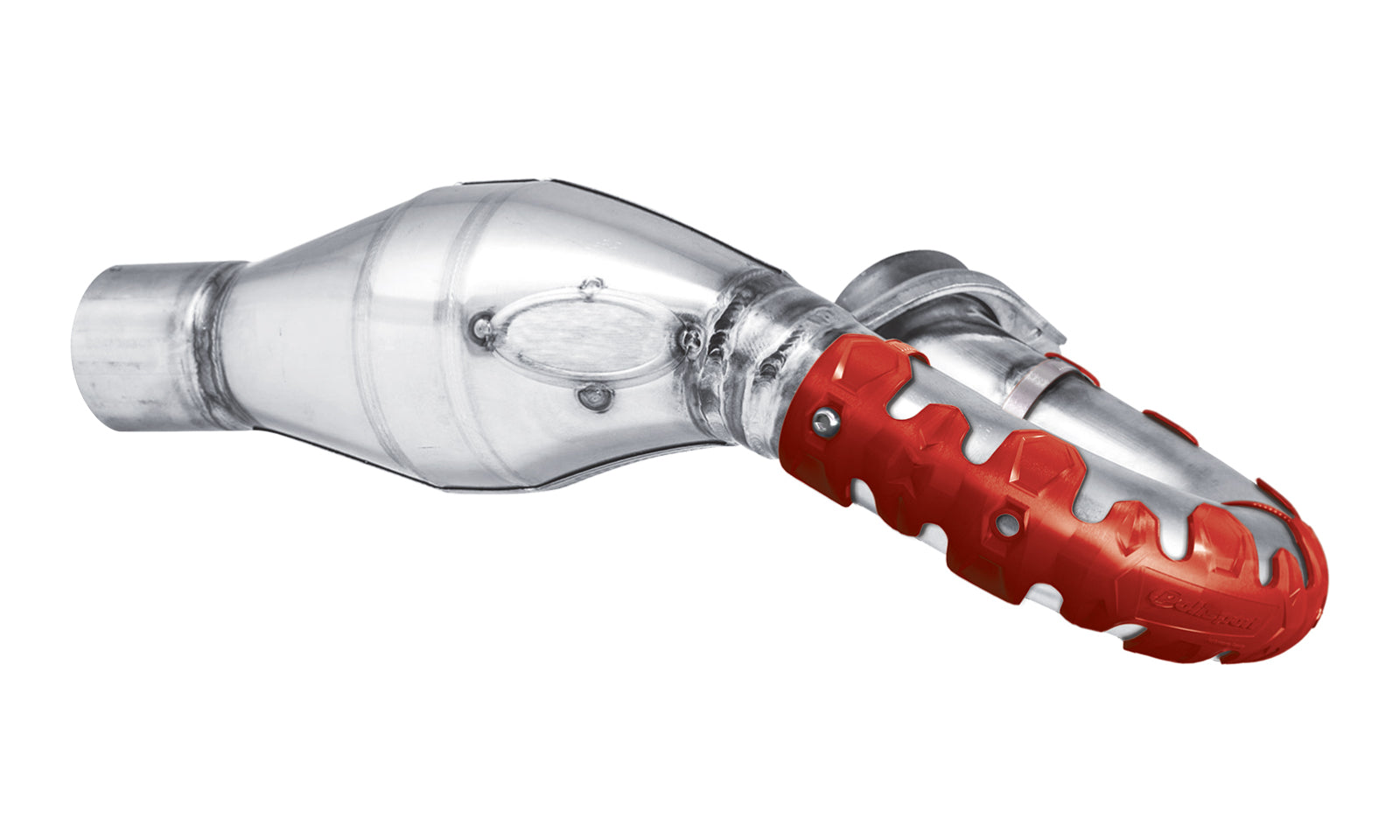 Polisport Armadillo Head Pipe Guard - Red (22cm)
