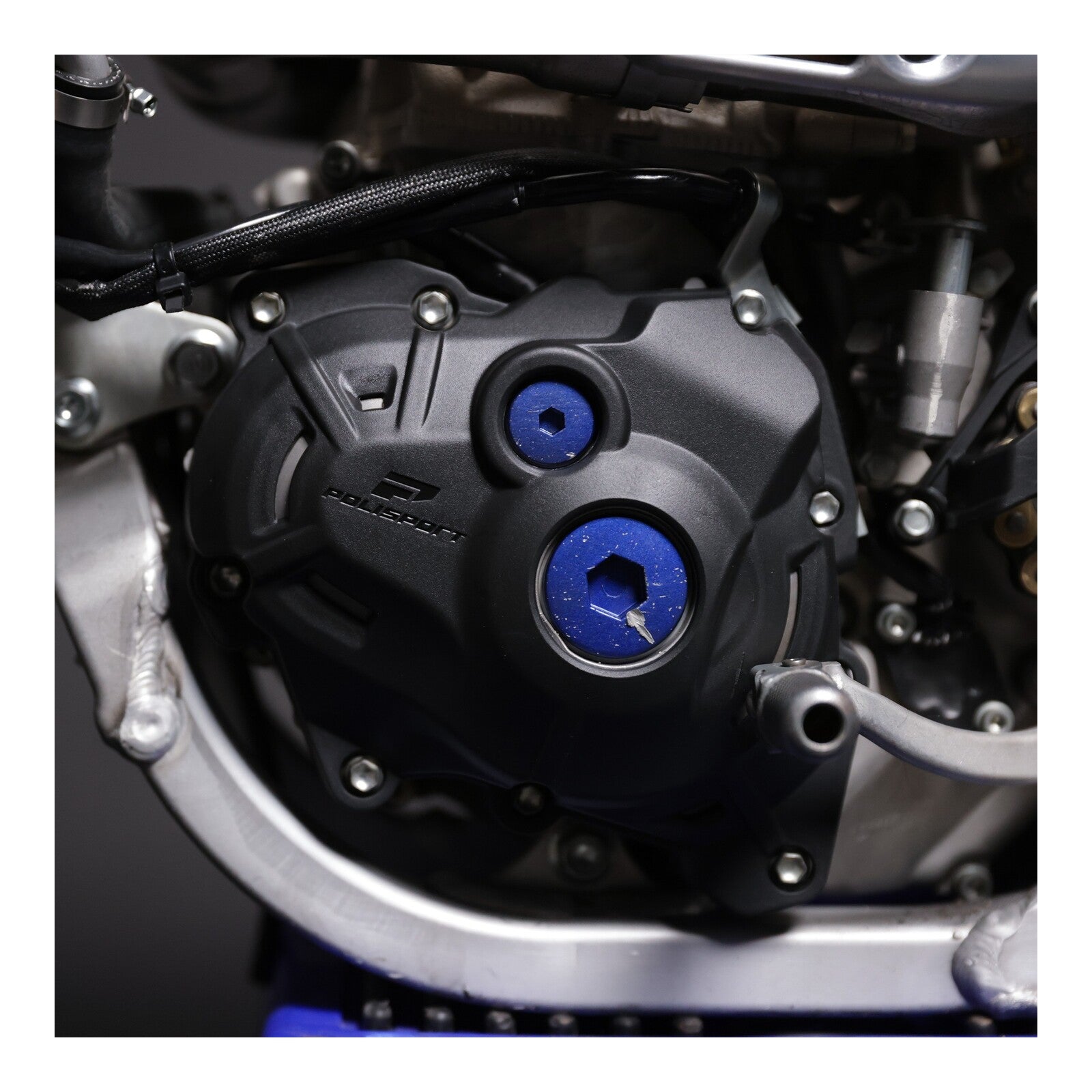 Poli Clutch & Ignition Cover Protector Kit YZ450F '23 - Black