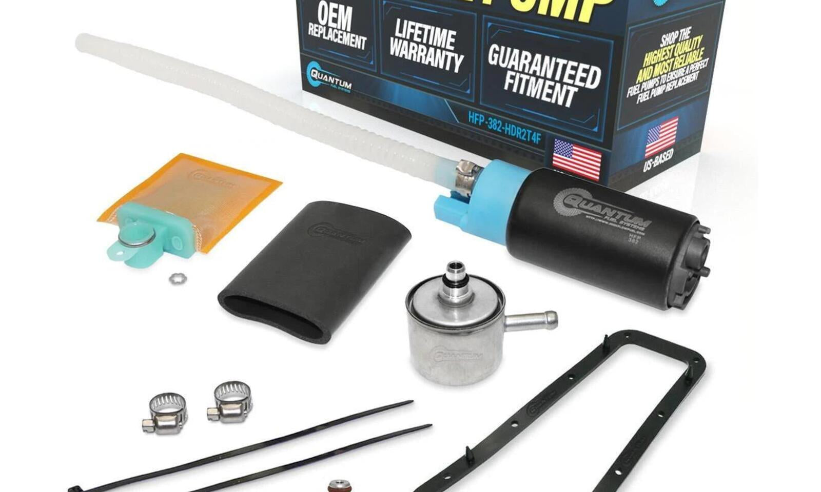 Quantum In-Tank EFI Fuel Pump with Regulator, Tank Seal & Filter