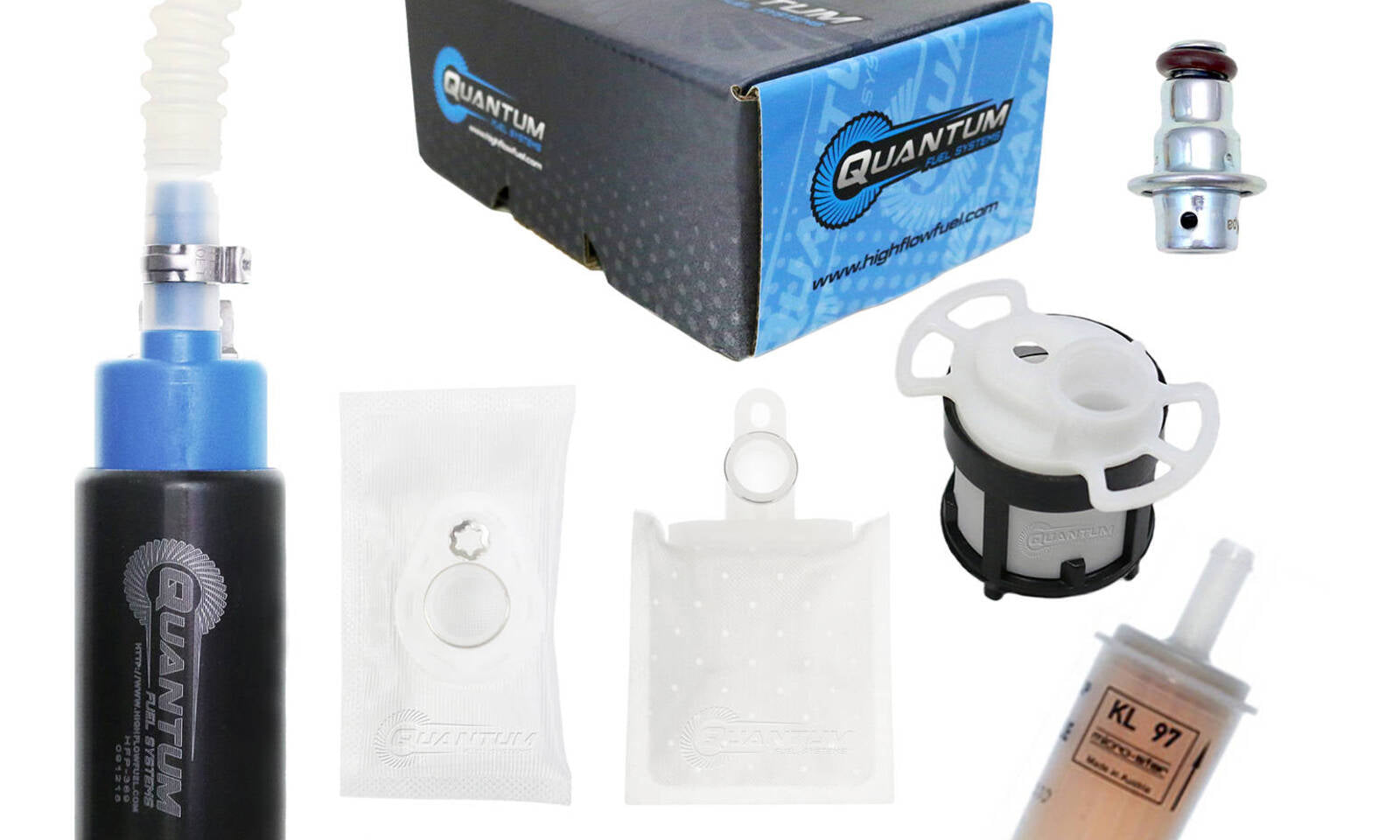 Quantum In-tank EFI Fuel Pump with Regulator, Tank Seal, Filter