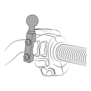 RAM Motorcycle Brake/Clutch Reservoir & Handlebar Ball Base